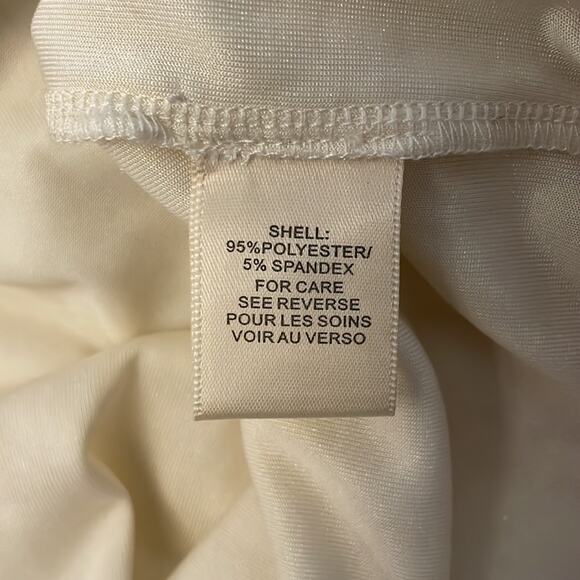Ronny Kobo White Ivory Crushed Velvet Dress Medium - Picture 10 of 13